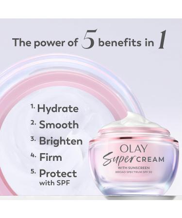 Olay Super Skin Care Day Bundle with Super Cream with Sunscreen SPF 30 (1.7 oz) Super Day Serum (1.0 oz) Vitamin C Cleansing Melts (12 ct) 3 Count - Buy Online on GoSupps.com