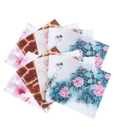 Mobestech 10pcs Glasses Cleaning Cloth Glass Microfiber Cleaning Cloth Micro Fiber Cloth for Glass Sun Glasses Lens Cleaning Cloth Personality Glass Cloth Superfine Fiber
