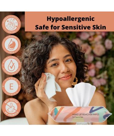 GR Cosmetics Hypoallergenic Makeup Remover Wipes - Facial and Eye Cleansing Cloths - 25 Ct - Buy Online on GoSupps.com