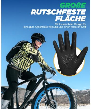Winter Touchscreen Gloves for Men & Women - Thermal Non-Slip Cycling & Skiing Gloves - Breathable Elastic Running Gloves XL Black - Buy Online on GoSupps.com