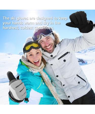 Homord Waterproof Winter Gloves for Men & Women - Touchscreen Ski Gloves for Snow Sports Size L (8-8.5) Black - Buy Online on GoSupps.com