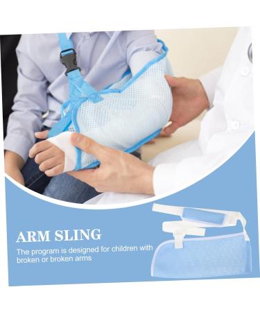 SOESFOUFU Children's Arm Sling Arm Sling for Elbow Injury Shoulder Immobilizer Sling Arm Brace Wrist Sling Net 50X27CM Sky-blue - Buy Online on GoSupps.com
