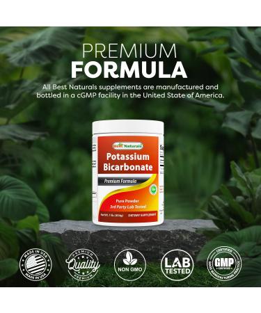 Best Naturals Pure Potassium Bicarbonate 1 LB Powder - Buy Online on GoSupps.com