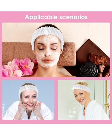 WLLHYF Spa Facial Headband - Terry Cloth Hair Band for Women - White - Buy Online on GoSupps.com