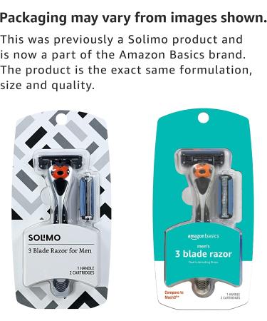 Amazon Basics Men's MotionSphere Razor with Dual Lubrication Handle & 2 Cartridges - 3 Piece Set - Buy Online on GoSupps.com