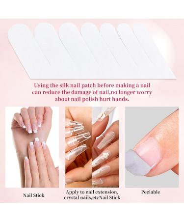 NICENEEDED Adhensive Silk Nail Wrap Silk Fiberglass Nail Wraps Reinforce Nail Protector Stickers UV Gel Nail Tool Silk Wrap Nail Extensions Silk Nail Repair Strips for Women Nail Art - Buy Online on GoSupps.com