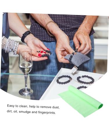 LIFKOME 2pcs Silver Microfiber Cleaning Cloth - Camera Lens & Eyeglass Cleaner Large Suede Wiping Cloth for Dirt Removal - Buy Online on GoSupps.com