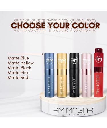 RM Magar Why Not ! Professional Travel-Sized Perfume Atomiser and Refill Pump: Leak-Proof Refillable Fragrance Container Sleek Design 10ml (Matte Yellow) - Buy Online on GoSupps.com