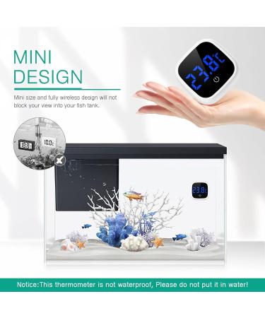 Oria Aquarium Thermometer - 2 Pack Digital Temperature Gauge for Freshwater & Saltwater Aquariums Mini LED Display Precision Measuring for Reptiles - Buy Online on GoSupps.com