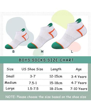 Boys Ankle Athletic Socks - 12 Pairs Kids Black Socks 7-10 Years - Buy Online on GoSupps.com