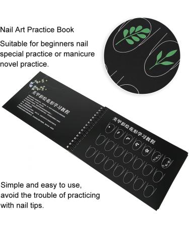 Nagel Exercise Book | Nail Art Templates for Beginners | Manicure Drawing & Painting Practice Tool - Buy Online on GoSupps.com