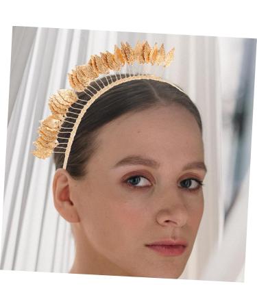 Abaodam Gold Decor Wedding Hair Accessories Headbands Bridal Hair Accessories Women Leaf Headband Leaf Headband for Wedding Headband for Women Leaf Crown Headgear Women's Alloy Leaves - Buy Online on GoSupps.com