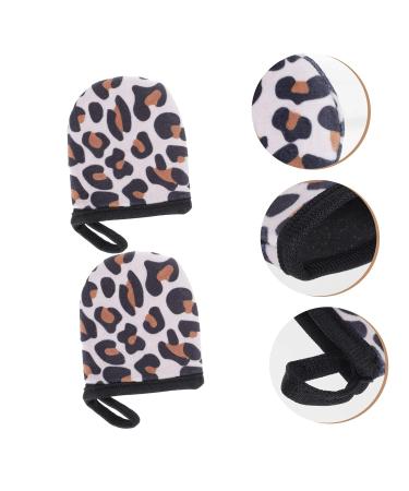 FOMIYES 2pc Finger Cot Face Cleaning Gloves | Back Lotion Mitt for Tanning | Spa Beach Gloves 9.5x7.5cm Assorted Color - Buy Online on GoSupps.com