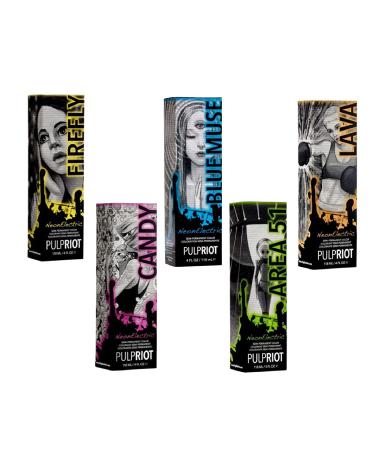 Pulp Riot Semi-Permanent Neon Hair Color 4oz - Area 51 | Vibrant Shade | 4 Fl Oz - Buy Online on GoSupps.com