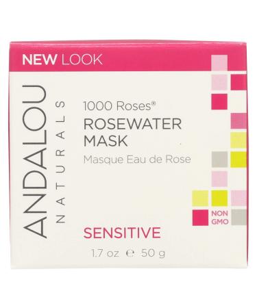 Andalou Naturals 1000 Roses Rosewater Mask Sensitive 1.7 oz (50 g)