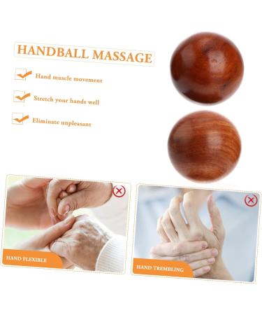 Homsfou Wooden Hand Massage Roller & Baoding Stress Balls - Premium Fitness Massage Accessories for Relaxation & Exercise - Buy Online on GoSupps.com