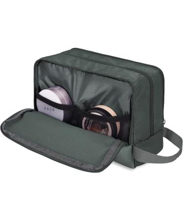 WANDF Water-Resistant Nylon Toiletry Bag - Lightweight Dopp Kit for Travel (A-Pure Grey) - Buy Online on GoSupps.com