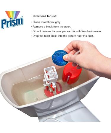 24pk Toilet Bowl Freshener | Each 50g Toilet Block Lasts for 14 Days | 24 Cistern Blocks in Ocean Pine & Bleach Scents by Prism - Buy Online on GoSupps.com