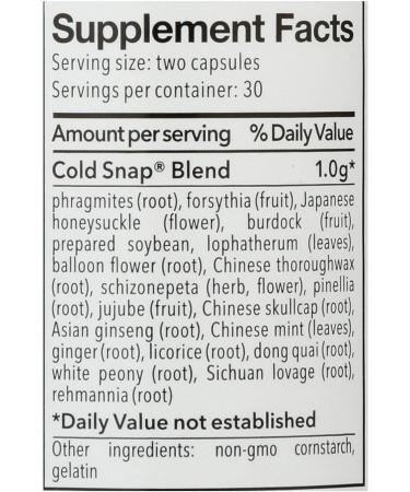 OHCO Cold Care Cold Snap 60 Capsules | Natural Cold Relief Supplement - Buy Online on GoSupps.com