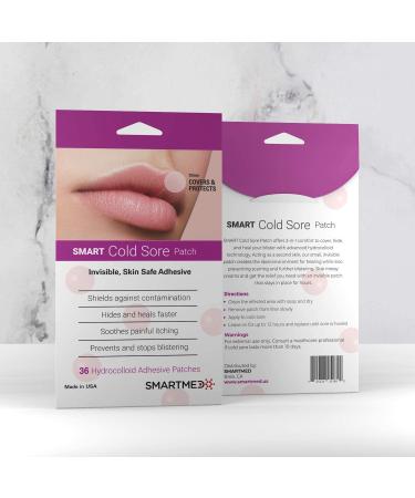 Smart Cold Sore Treatment Patch 36 ct - Soothes Itching & Burning | Discrete & Invisible Skin-Safe Adhesive - Buy Online on GoSupps.com
