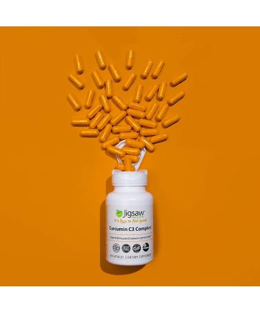 Jigsaw Health Curcumin C3 Complex 60 Capsules - Powerful Joint & Immune Support - Buy Online on GoSupps.com
