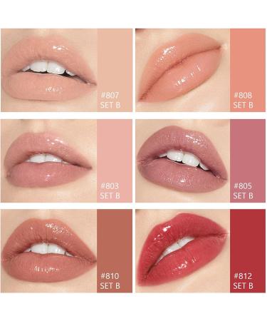 YAJIMSA 12-Color Waterproof Lip Gloss Set for Women - Long-Lasting Moisturizing Lipstick Gift - 6-Piece Makeup Set - Buy Online on GoSupps.com