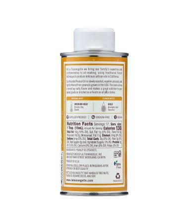 La Tourangelle  Roasted Peanut Oil  Perfect for Deep Frying  High Heat Cooking  Adding to Noodles  Stir-Fries  Vinaigrettes  and Marinades  8.45 fl oz Roasted Peanut Oil 8.45 Fl Oz (Pack of 1) - Buy Online on GoSupps.com