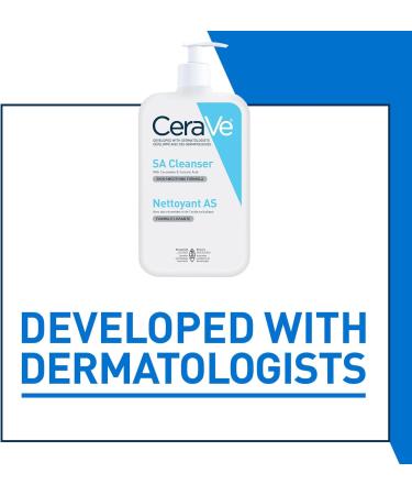 CeraVe SALICYLIC ACID Cleanser Renewing SA Smoothing BHA Exfoliant for Face. Suitable for Keratosis Pilaris & Psoriasis. Gentle Cleanser With Hyaluronic Acid Niacinamide Vitamin D & Ceramides. Fragrance Free No microbeads 237ml - Buy Online on GoSupps.com