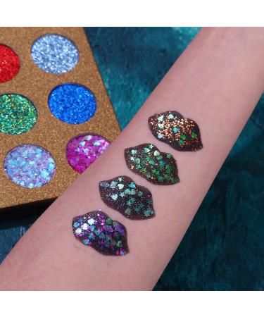 UCANBE 16 Shade Pro Glitter Eyeshadow Palette - Sparkle and Shine with Professional Quality - Buy Online on GoSupps.com
