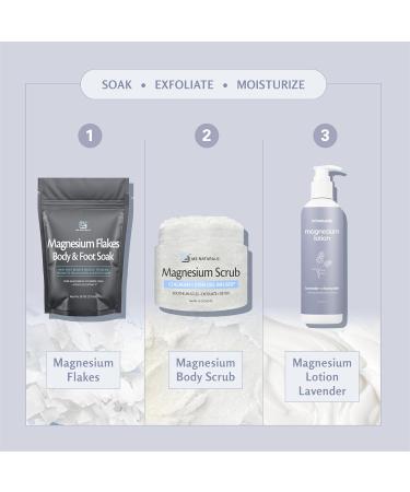 Lavender & Chamomile Magnesium Lotion for Sleep, Relaxing Nightime Cream for Leg Cramps, Sore Feet and Joints | with Moisturizing Shea Butter, Coconut Oil, Collagen, Stem Cells, 8 fl oz by M3 - Buy Online on GoSupps.com