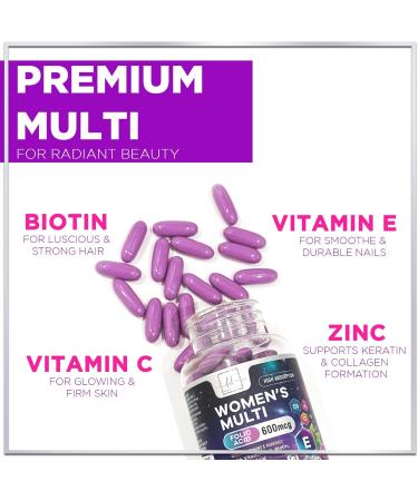 Hello Lovely Womens Multivitamin Folic Acid 600mcg - 60 Softgels - Buy Online on GoSupps.com
