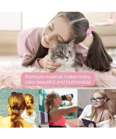 Velvet Hair Scrunchies 20 Pack - Elastic Hair Bands for Women/Girls - Hair Ties Accessories - Buy Online on GoSupps.com