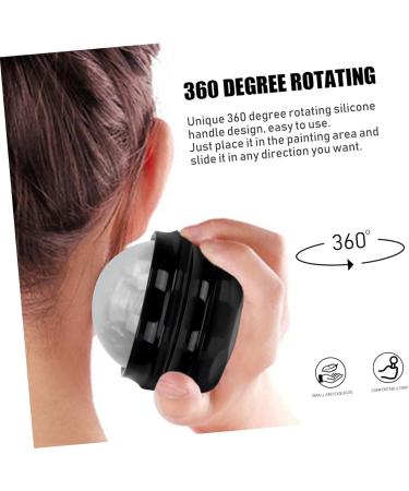 Ultechnovo Facial Massage Tools - 2-Piece Earth Tones Ball Set for Essential Oil Fitness | Office Relaxation Device | Black Base Fascia Rollers - Buy Online on GoSupps.com