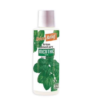 D co Relief - Extra-Strong Mint Liquid Flavor 125 ml - Pastry & Yogurt Maker Food Flavor - For Cakes Pastries