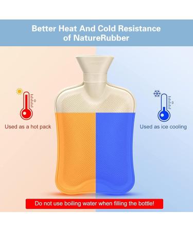 2L Foot Warmer & 2-in-1 Hot Water Bottle - Fluffy Cover for Adults & Kids | Ideal Heat Bottle for Cozy Feet & Bedtime Comfort - Buy Online on GoSupps.com