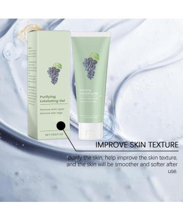 Jorondy Purifying Exfoliating Gel Greteam Purifying Exfoliating Gel Jorondy Gel Exfoliant Face And Body Exfoliating Scrub Gel Purifying Exfoliating Deep Cleansing Gel For Face (3PC 30G) - Buy Online on GoSupps.com