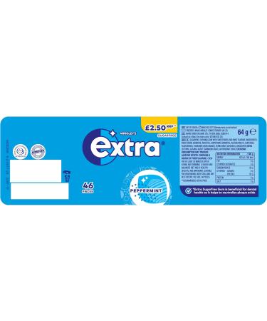 Mars Extra Peppermint Chewing Gum - White - Bottle - 46 Pieces - Buy Online on GoSupps.com