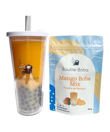 Instant Bubble Tea Powder Drink Mix - 240g - Mango