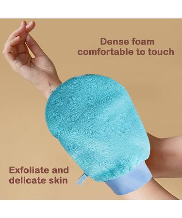 CIDOKAT Exfoliating Glove for Body Scrub - Korean Deep Exfoliating Mitt for Shower - Dead Skin Remover Scrubber - 1Pcs Black - Buy Online on GoSupps.com