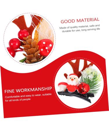 Amosfun 2 Pairs Christmas Hair Clips Stocking Fillers Xmas Reindeer Hair Band Christmas Hair Pins Elk Antler Cosplay Costume Accessory Non-woven Fabric Girl Child Antlers Clothing - Buy Online on GoSupps.com