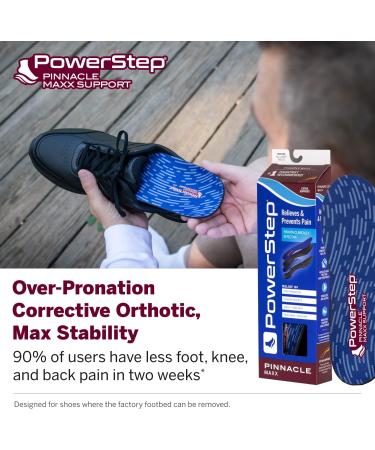 Powerstep Pinnacle Maxx Orthopedic Shoe Insoles EU 43 / UK 8.5-9 - Comfort & Support | International Shipping Available - Buy Online on GoSupps.com