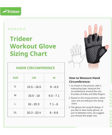 Trideer Workout Weight Lifting Gloves with Wrist Straps - Breathable Fingerless Gym Gloves for Men & Women - Full Palm Protection - Ideal for Training, Pull Ups, Fitness at Home - Black (Large) - Buy Online on GoSupps.com
