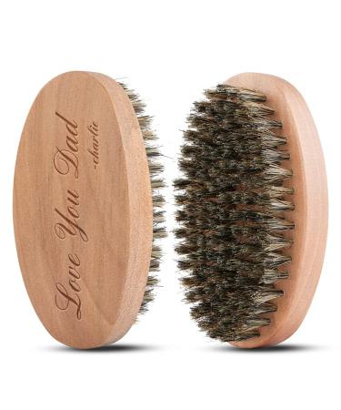 Personalized Beard Brush for Men Husband Beard Dad Grandfather Pure Boar Bristle Pocket Beard Brush