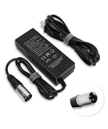 24V 2A 3-Pin XLR Connector Electronic Scooter Battery Charger for Go-Go Elite Traveller,Pride Mobility,Jazzy Power Chair Battery Charger & Plus Ezip Mountain Trailz (with 3.9ft US Power Cord )