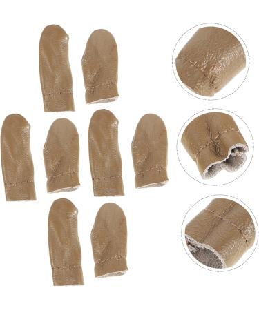 4 Sets Leather Finger Cots - Finger Covers & Thimbles for Sewing Knitting & Needle Felting | Durable Finger Protectors - Buy Online on GoSupps.com