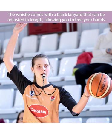 Syqzmya Stainless Steel Whistle Set - 2-Piece Referee Whistle with Lanyard for Coaches & Sports | Clear Sound Signal Pipe for Football & School Sports - Buy Online on GoSupps.com