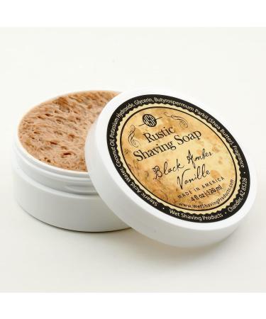 WSP Luxury Rustic Shaving Soap - Black Amber Vanilla | Artisan Vegan Formula Made in America | Premium Grooming for Men - Buy Online on GoSupps.com