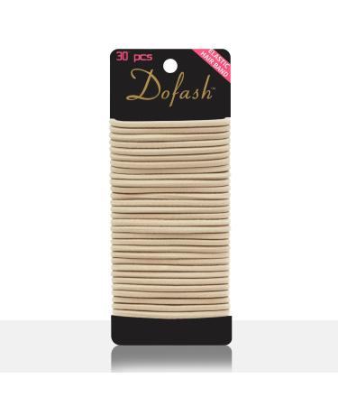 Dofash 30Pcs Elastics Blonde Hair Ties for Women Hair Bands for Women's hair Hair Rubber Bands No Damage Goodie Hair elastics (Blonde/Beige) - Buy Online on GoSupps.com