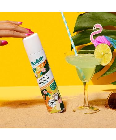 Batiste Dry Shampoo Tropical - Refresh Hair Absorb Oil & Add Texture | Waterless 6.73 OZ - Buy Online on GoSupps.com