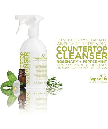 Sapadilla Rosemary + Peppermint Variety Pack - 16 oz Hand Soap, Dish Soap, Countertop Cleanser - Buy Online on GoSupps.com